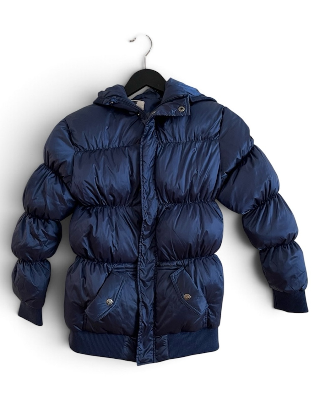 Appaman Navy Blue Kids Puffer Jacket with Hood